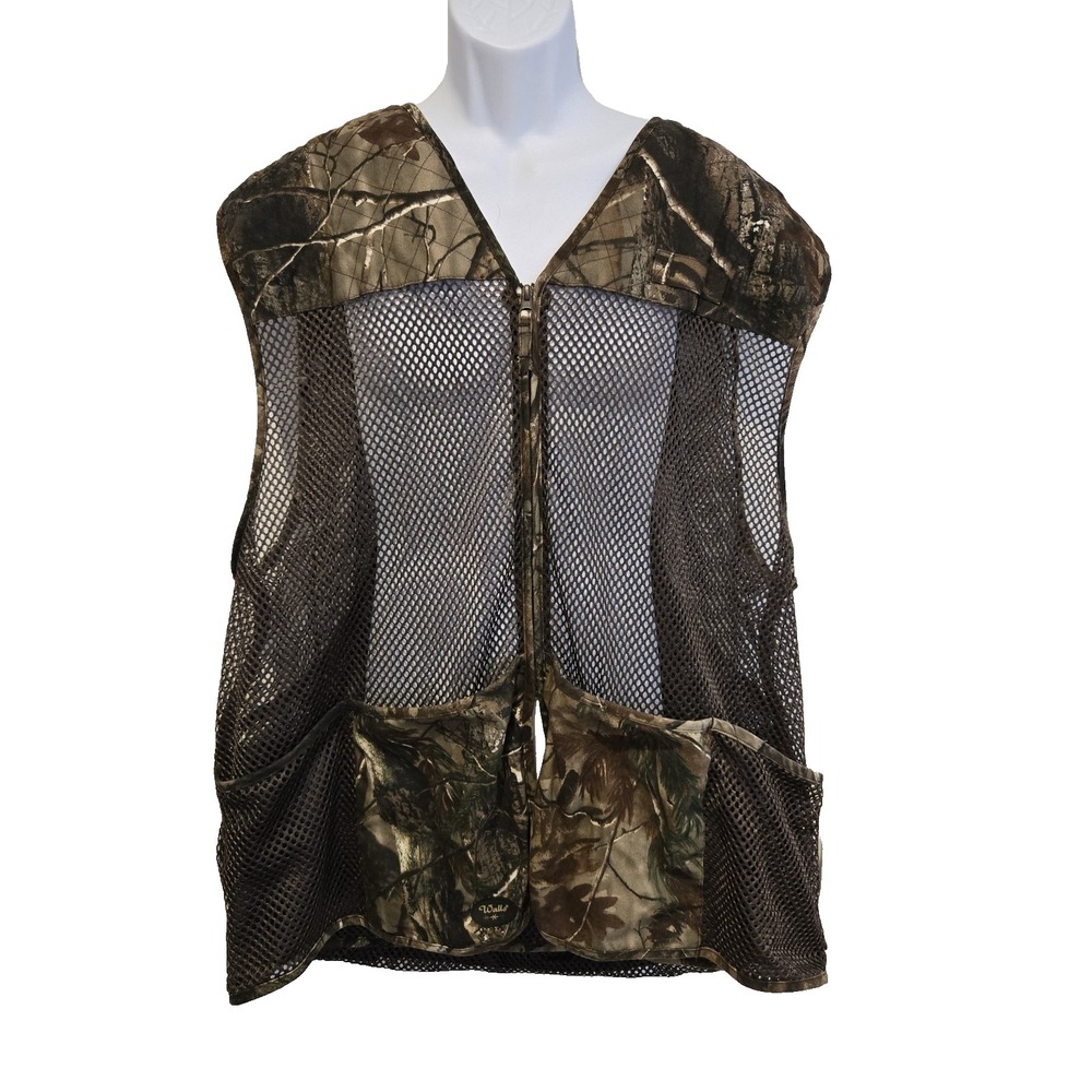 Walls Men's Dove Bird Hunting Vest Full Zip Mesh Pockets Brown Camo XL / ‎ XXL